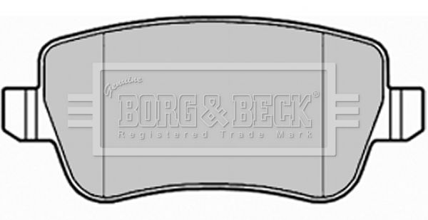 BORG & BECK stabdžių trinkelių rinkinys, diskinis stabdys BBP1992